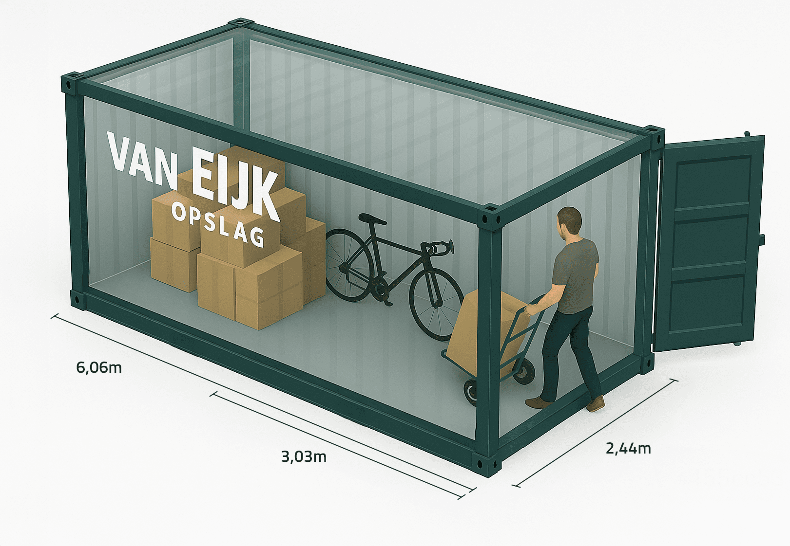 Exterieur van opslagfaciliteit