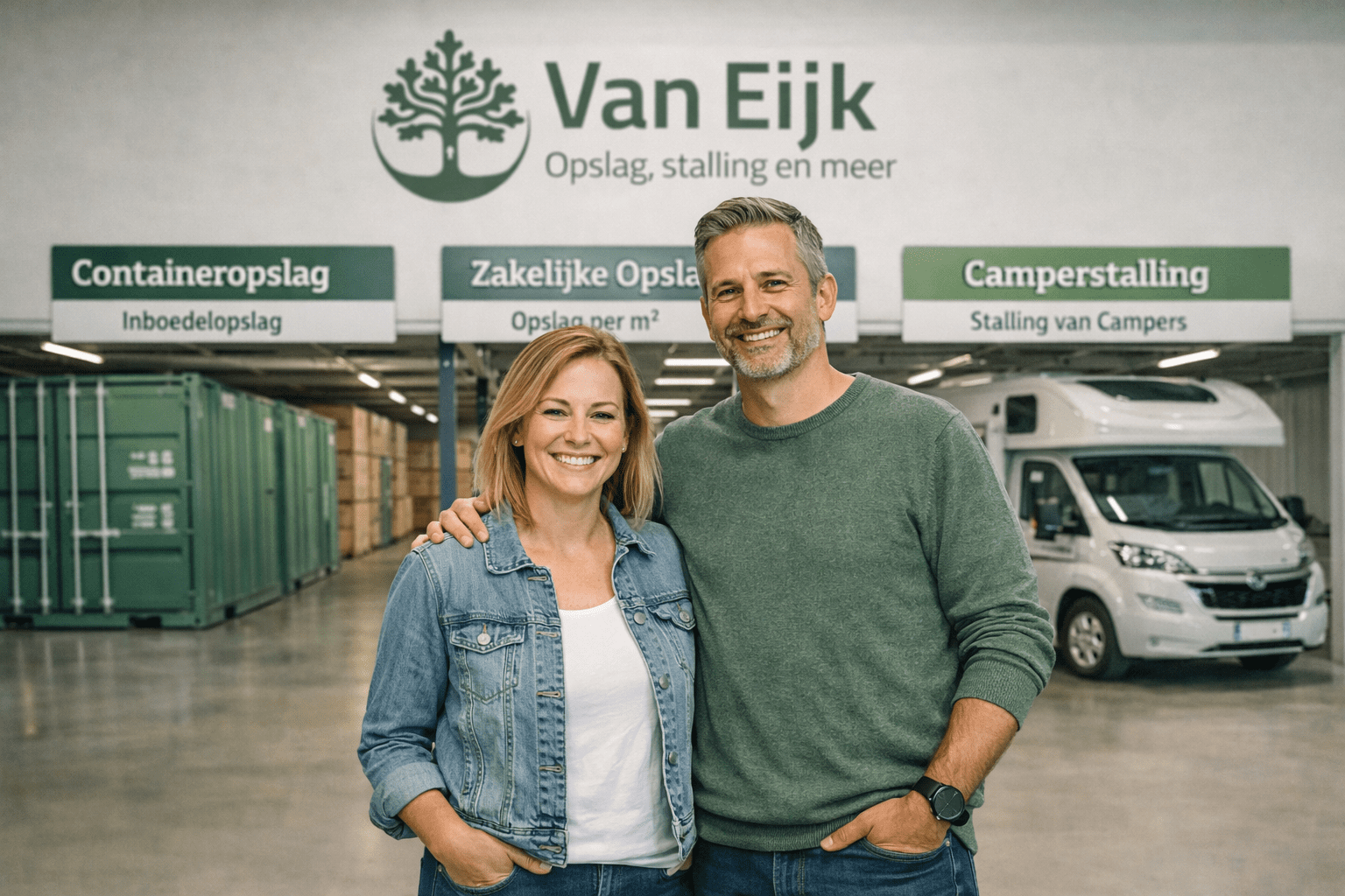 Droog laden en lossen drive-in